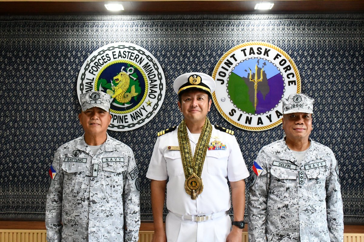 JMSDF_PAO's tweet photo. 🔸🟠#IPD26🟠🔸

／
　第1水上部隊「#いかづち」
　ダバオへ寄港🇵🇭⚓
＼

2026年は日本とフィリピンの国交正常化70周年🇵🇭🤝🇯🇵
節目の年における交流を通じて、両国の友好関係を深めるとともに、地域の平和と安定に向けた連携をさらに強化していきます🌊💪

@Philippine_Navy https://t.co/6lvH5AQ2s0
