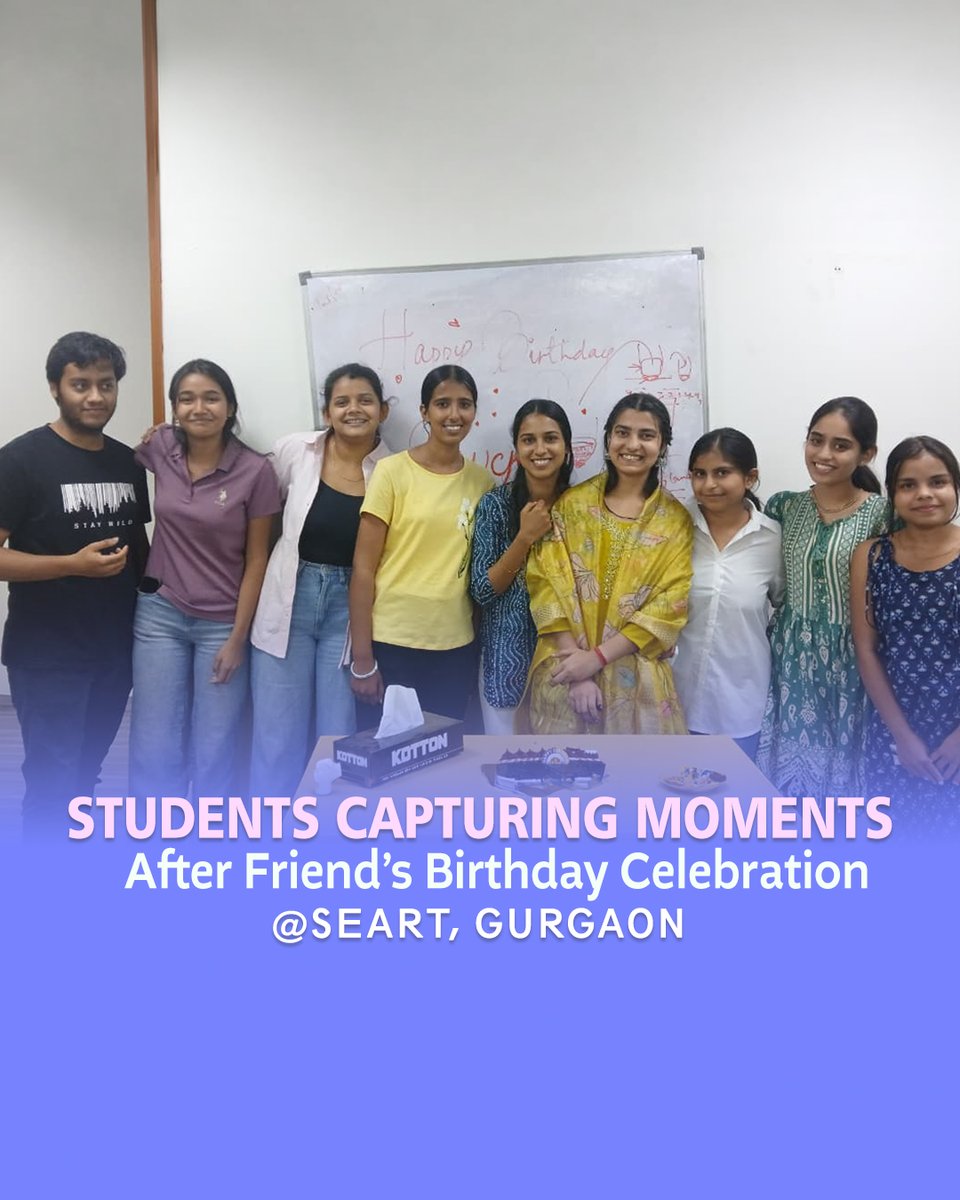 SeartEmbryology's tweet photo. 🎉 Celebrating Friendship, Memories, and Student Life at SEART
.
#SEART #SchoolOfEmbryology #StudentLife #BirthdayCelebration #CampusMoments #StudentMemories #FutureEmbryologists #EmbryologyStudents #ClinicalEmbryology #SEARTFamily #LearningTogether #CampusCulture #Student https://t.co/uLoVgupSXt