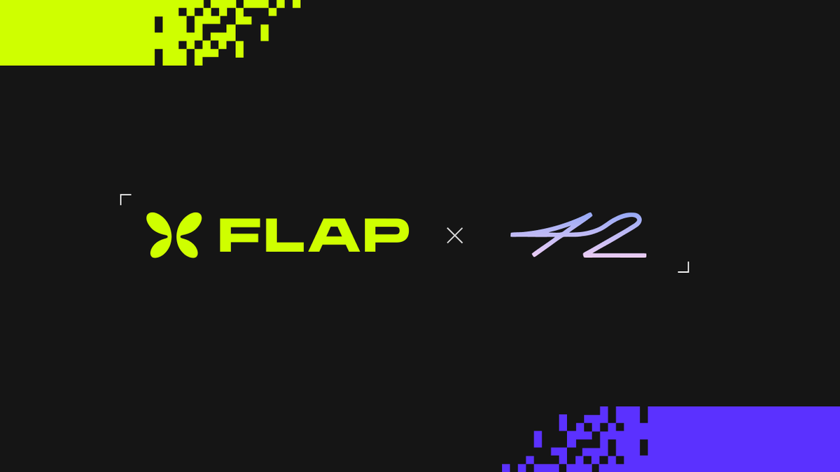 flapdotsh's tweet photo. Flap 🤝 https://t.co/J4prRr3Y5Y

We’re excited to announce an official partnership between Flap and @42space 🦋

Together, we’re bringing eMemes to the degen hearts.

Launch and participate in Flap-related event memes directly through @BinanceWallet — turning narratives, market expectations, and real-world events into fully tradable on-chain assets.

It's time for real-time market sentiment 🔥

Built from Community. Built for Community.

https://t.co/QxwEidkmg4