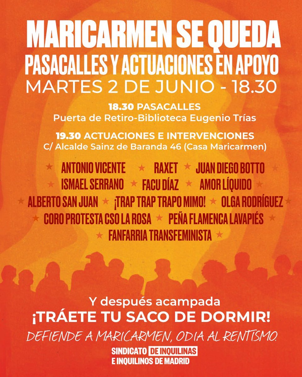 Gil_JavierGil's tweet photo. Es muy duro todo lo que pasa con Maricarmen

Que tenga que estar sufriendo esto con 87 años. Tercer intento de desahucio. Solo porque un fondo quiere sacar más dinero del piso

Las leyes que hacen esto posible son leyes criminales. Es legítimo desobedecerlas. Nos vemos esta tarde https://t.co/WCHFd7BX5X