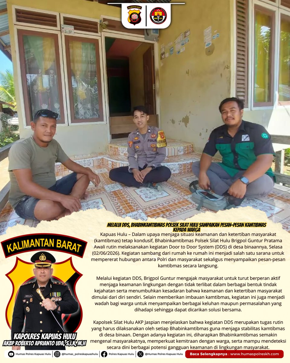 HumasResKH's tweet photo. #PolriUntukMasyarakat
#PolriHumanis
#PolriPresisi
#PolisiSahabatRakyat
#BersamaPolriJagaIndonesia https://t.co/3wvpEEhy42