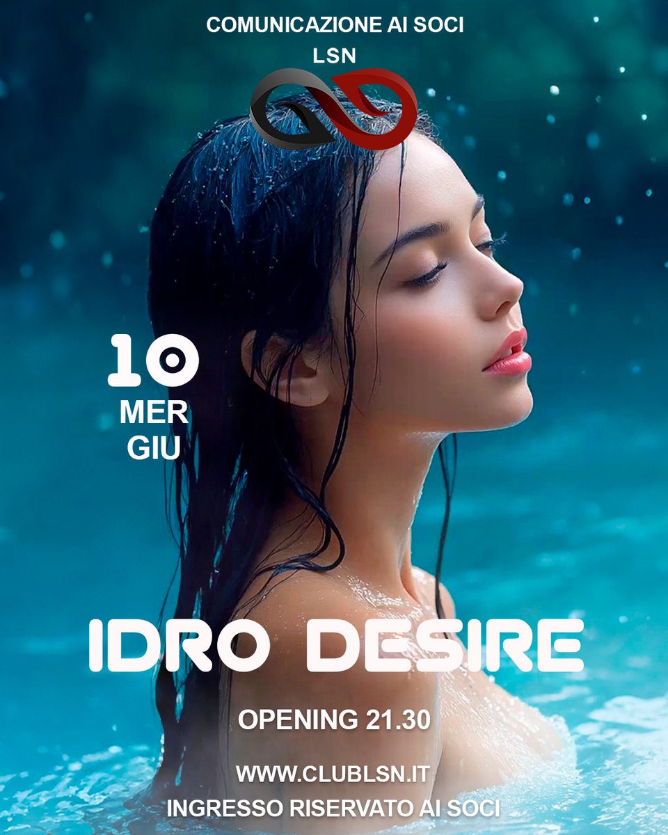 LSNCLUBPRIVE's tweet photo. 𝗜𝗗𝗥𝗢 𝗗𝗘𝗦𝗜𝗥𝗘 💦🌊

Il mercoledì è il giorno perfetto per spezzare il tran tran frenetico della settimana lavorativa.

Se a tutto questo aggiungiamo la giusta dose di erotismo allora il gioco è fatto.

#areabenessere https://t.co/NaZ3KGtGJR