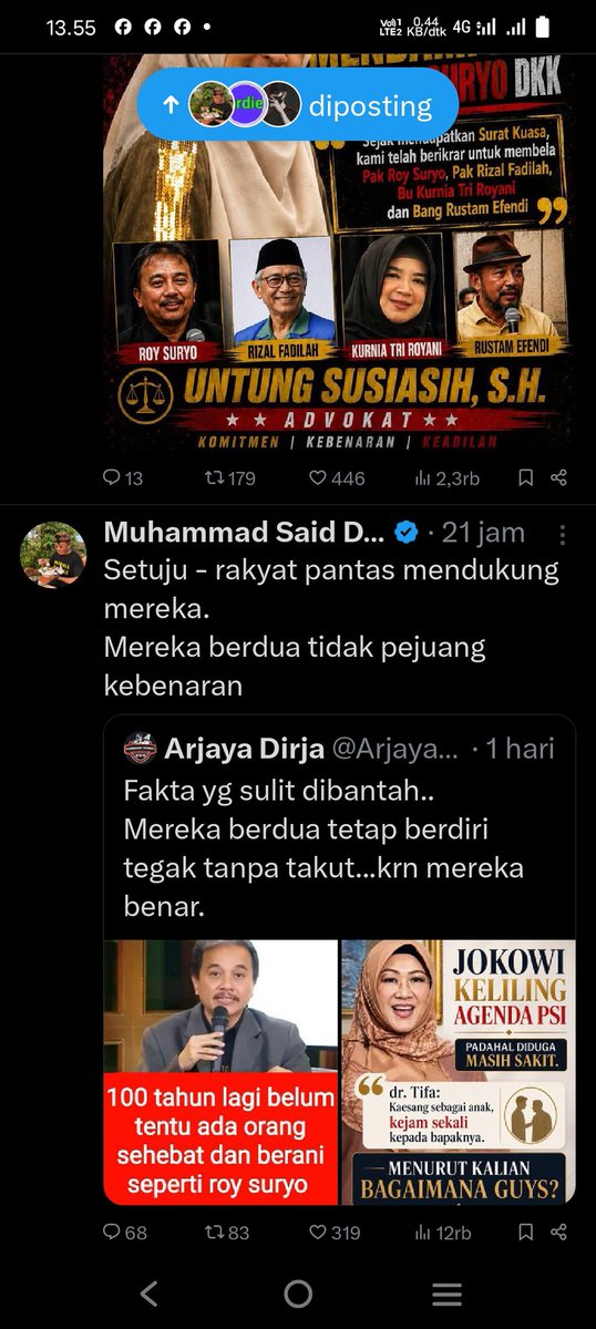 hendgun1871's tweet photo. @msaid_didu "𝙈𝙚𝙧𝙚𝙠𝙖 𝙗𝙚𝙧𝙙𝙪𝙖 𝙩𝙞𝙙𝙖𝙠 𝙥𝙚𝙟𝙪𝙖𝙣𝙜 𝙠𝙚𝙗𝙚𝙣𝙖𝙧𝙖𝙣". 🤣🤣 𝙆𝙤𝙘𝙖𝙠 𝙣𝙞𝙝 𝙊𝙢 𝘿𝙖𝙙𝙪. 𝙅𝙖𝙣𝙜𝙖𝙣 𝙗𝙖𝙣𝙮𝙖𝙠 𝙤𝙢𝙤𝙣𝙜 𝙖𝙠𝙝𝙞𝙧𝙣𝙮𝙖 𝙠𝙚𝙨𝙚𝙡𝙚𝙤, 𝙖𝙥𝙖 𝙖𝙟𝙖 𝙙𝙞 𝙪𝙧𝙪𝙨𝙞𝙣. 🤣🤣 𝙆𝙖𝙙𝙖𝙣𝙜 1,2,3,4,5,6 𝙞𝙩𝙪𝙡𝙖𝙝 𝙊𝙢 𝘿𝙖𝙙𝙪.. 😊😊 https://t.co/282T1Oww7s