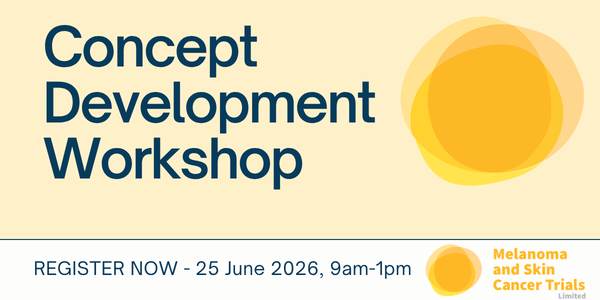 MASC_Trials's tweet photo. Have a melanoma or skin cancer research idea? 🔬

Submit your concept to be developed at our MASC Trials workshop &amp; receive expert feedback.

📅 25 June, 9am – 1pm 
👉 Register https://t.co/CVUmQYvlM9
📧 Submit: grants@masc.org.au

#MelanomaResearch #SkinCancer #ClinicalTrials https://t.co/Zi3GjP47Cz