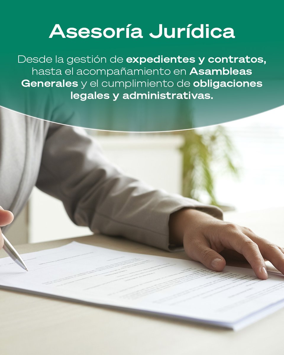 moval_es's tweet photo. ⚖️ Te ayudamos con la gestión jurídica de tu entidad: expedientes, contratos, Asambleas Generales, actas y cumplimiento normativo. Soluciones claras, eficientes y adaptadas a tus necesidades. 🤝 https://t.co/CWxA4ccuyl