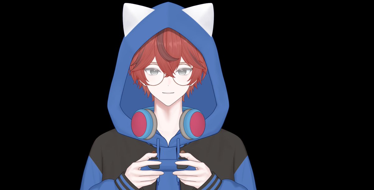 Steve_of_nv's tweet photo. I just realised I can put the hood up does anyone have any ideas what the ear on the hoodie should be I’d love to hear any ideas https://t.co/z24KoWKbRt