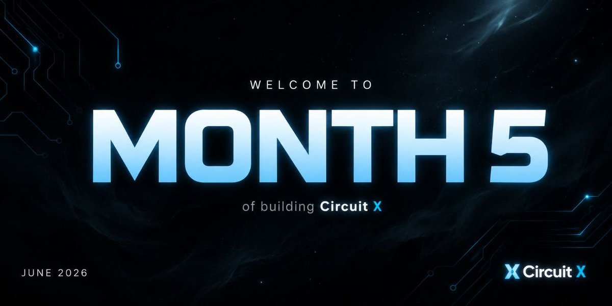 circuitx_app's tweet photo. Welcome to June.

Today marks 4 months of building CircuitX.

We're now entering Month 5, and despite the challenges, we're more convinced than ever that we're building something that matters.

In tough and rough times, ecosystems face real tests,Not every project survives.

Not every team sticks around when the pressure mounts.

That's why consistency beats hype.

While narratives change, builders keep building.

We've accomplished more than we imagined.

•Product Launches

•Private Swap DEX (Mainnet)

•Private Perp DEX (Testnet)

🏆 One of Winner of the Zypherpunk Hackathon hosted by @mert

🏆 Participated in the @BagsHackathon and submitted our demo. Fingers crossed , we're hopeful to be among the winners.

Traction So Far

📈Over $100,000 in swap volume across our Private Swap DEX

👥 600+ community members across our socials 

📢 250,000+ social impressions and reach on X

⭐ Recognition from Mert

For a project that's only a few months old, we're proud of what the community has helped us achieve.

We are currently holding a survey in few days time join in below:
https://t.co/jocnb8g9G1

Final thoughts:
It's 5 months and the commitment certainly hasn't changed.

We're excited to continue building.