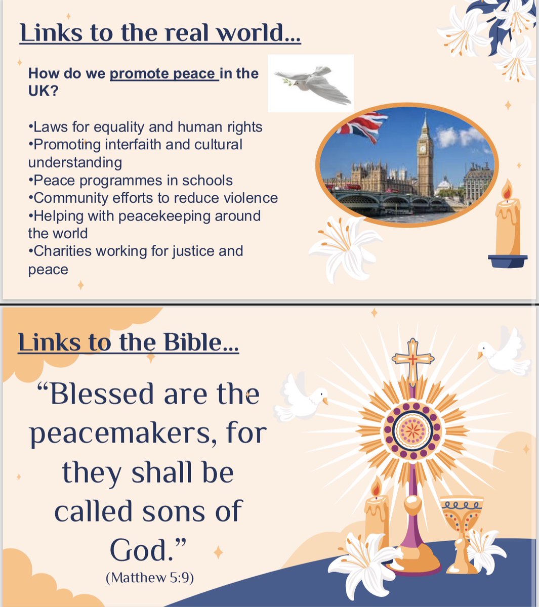 HolyTrinityCol's tweet photo. 🕊️ Catholic Words of the Week: Promoting Peace

Peace begins with each of us. This week, choose kindness, offer forgiveness, and be a witness to Christ's love in the world.

#CatholicWordOfTheWeek #PromotingPeace #BeAPeacemaker https://t.co/uPiVGlz5HC