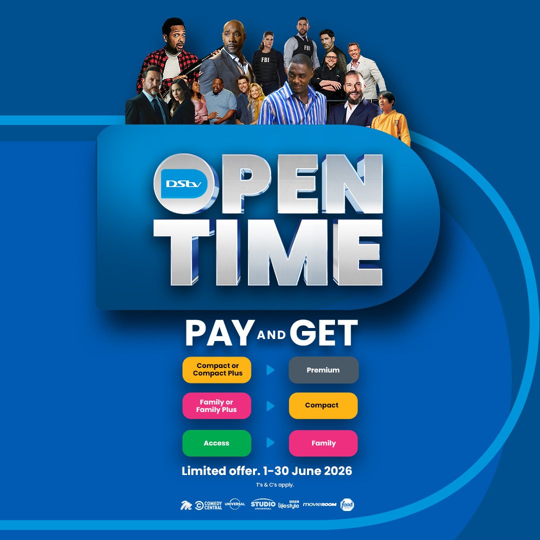 DStv_Kenya's tweet photo. You asked for a special June offer... and we listened! Our #DStvOpenTime is officially here, giving you MORE entertainment for LESS. π₯πΏπ₯³
Now's your chance to unlock premium viewing and enjoy even more of your favourite shows, movies, sports, and family entertainment.
β
#DStvOpenTime | From 1st June - 30th June 2026
To Stream π² https://t.co/vot661xUro
π Upgrade your viewing experience today and enjoy more value, more channels, and more reasons to stay entertained
#DStvOpenTime #MoreForLess #YouAskedWeDelivered #EntertainmentUnlocked #EverythingCanWait #ItsOnDStv #AlutaFootah #ReconnectToDStv