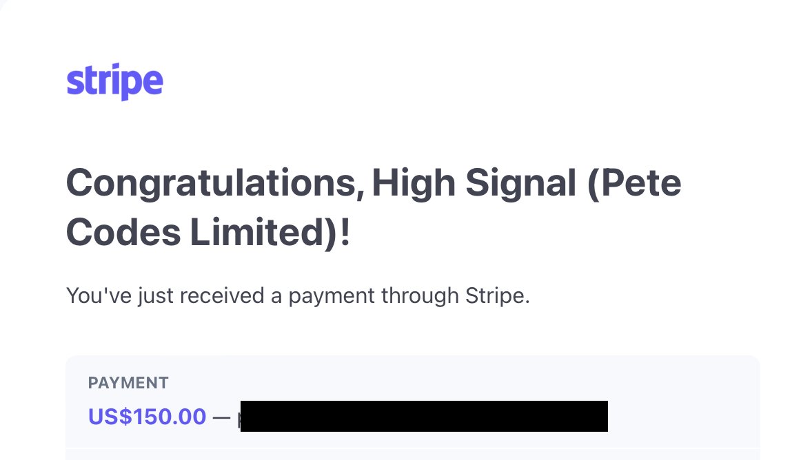 petecodes's tweet photo. If you want more sponsors, please put a button somewhere on your website!

I just got another sponsor for High Signal over the weekend with no manual effort 😀 https://t.co/CezKpFcu0v