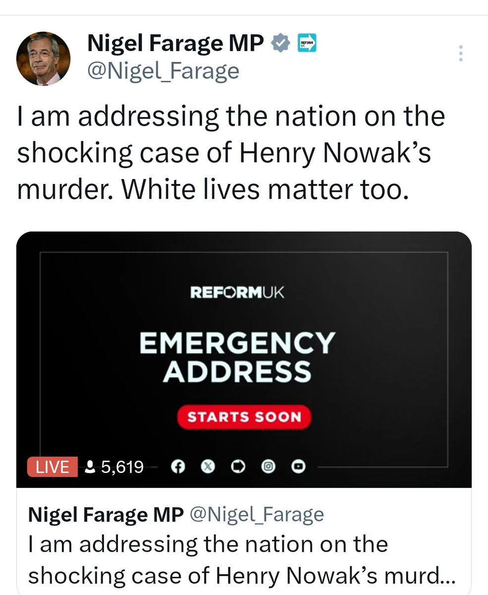 Parody Nigel Farage tweet media