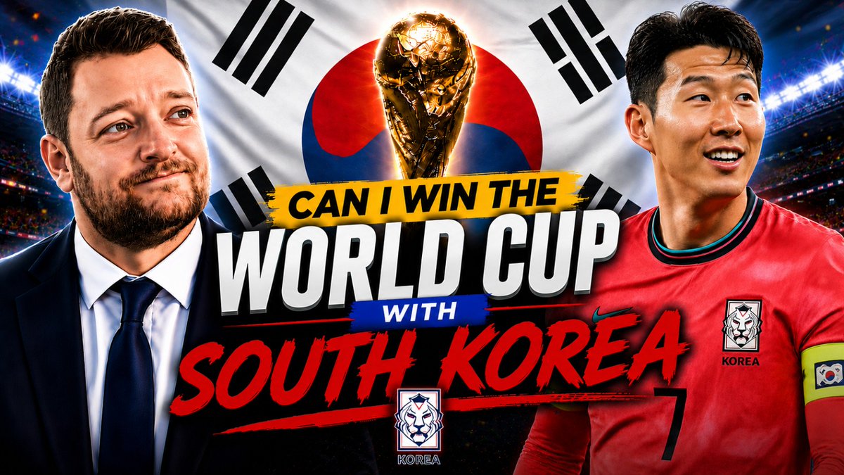 FlyingScotFM's tweet photo. Good morning all.

I have the second World Cup play through today, first of a double upload today.

Today we take on #SouthKorea 

https://t.co/i14rRTNuYO

#FM26 #fifaworldcup https://t.co/lbHufb1nHF