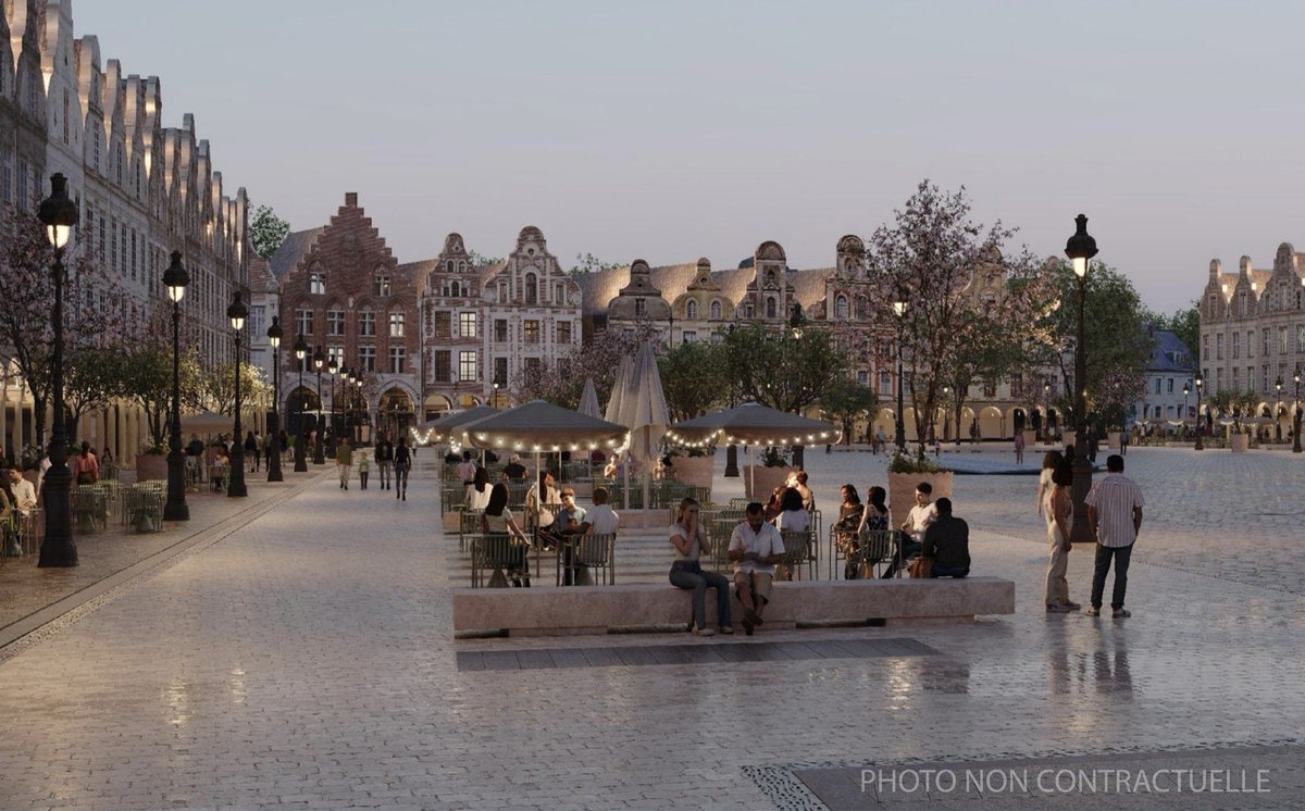 GrandArras's tweet photo. ✅ D’ici quelques années, la Grand’Place va devenir entièrement piétonne, à l’image de sa petite sœur la place des Héros 
🤝Les premiers travaux d’aménagement vont débuter en 2027 pour être inaugurés en 2031. 🤝Un investissement de près de 30 millions d’euros. https://t.co/tU4uKZQep9