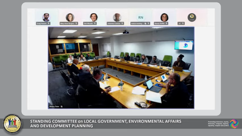 WCProvParl's tweet photo. 🔴 LIVE NOW: The SC on Local Government, Environmental Affairs and Development Planning has commenced with their meeting. Follow the livestream here: https://t.co/GHWqbLSY4I #SCProg https://t.co/DQ5g4ttQFF