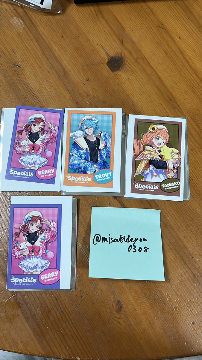 misakideyon0308's tweet photo. 【交換】にじさんじ Speciale×サンリオ ランダムフォト風カード すぺしゃーれ

譲︰画像1
求︰画像2 のR

比率違い、nr違い大丈夫です🙇‍
お気軽にお声掛けください。 https://t.co/FTCHIKMwDx
