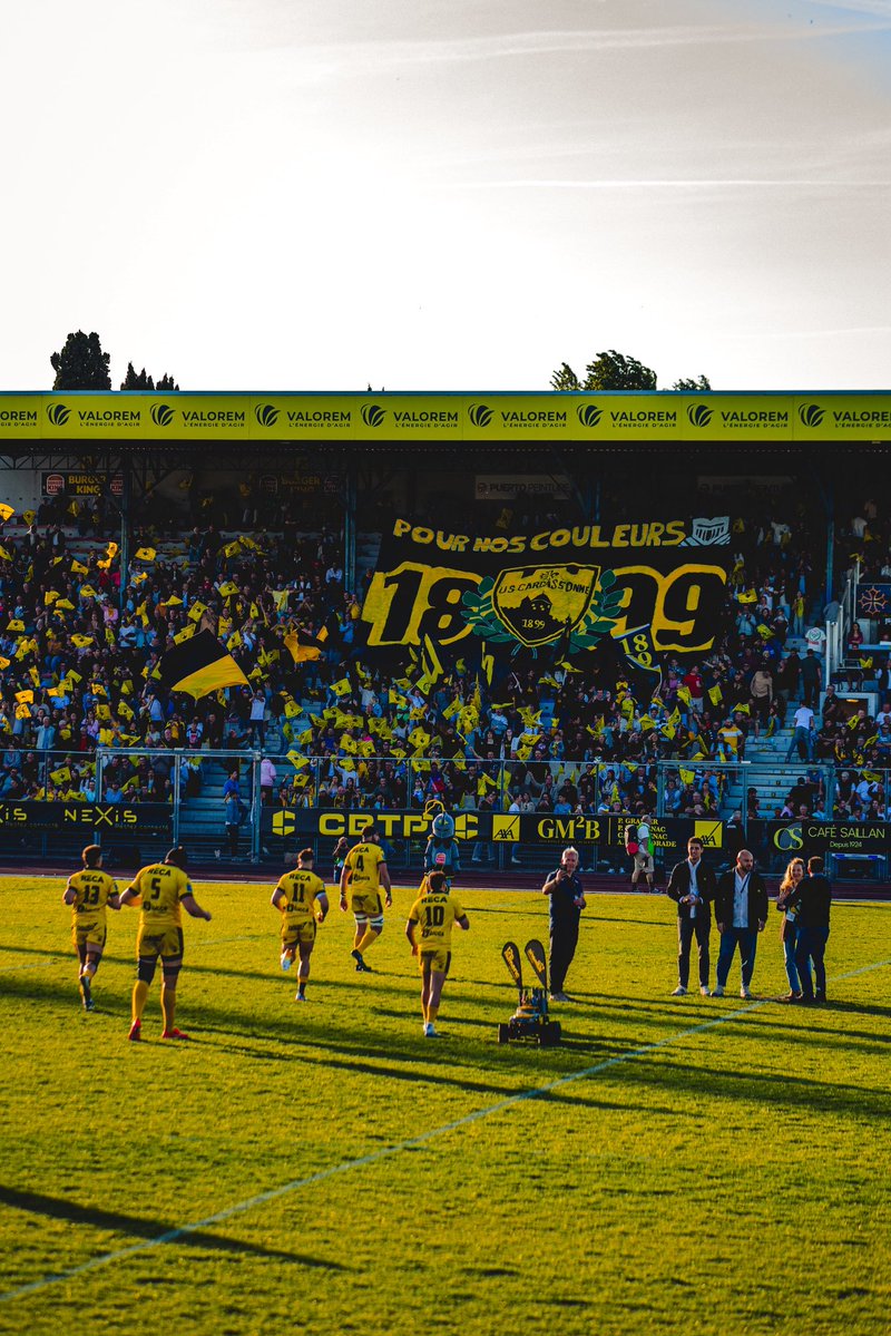 NationaleRugby's tweet photo. Jaune &amp; Noir 🟡⚫️ @us_carcassonne 👋

📣 Notre champion de France 2024-25 sera de retour sur les pelouses de la #NationaleRugby la saison prochaine. https://t.co/3rdPjn3LYM