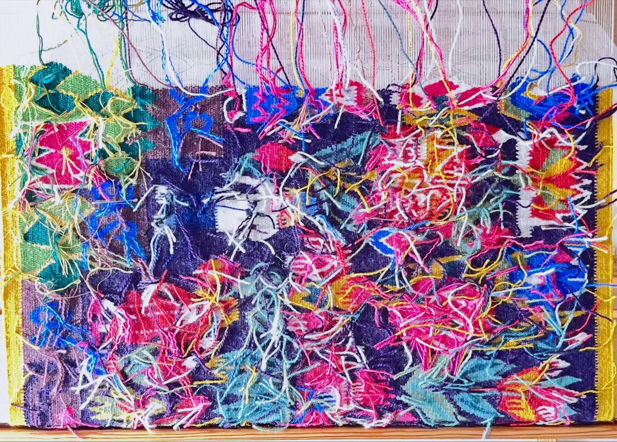 an_textilier's tweet photo. 【#ålderstrappan 】2026.06.02(3h)

#フレミッシュ織り #weaving #flamskvävnad #textileart  konsthantverk 人生の階段 https://t.co/QVz4BpbSiv