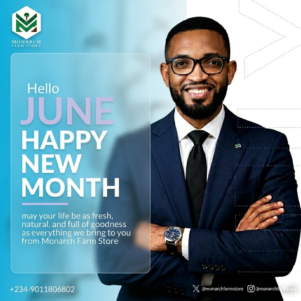 Mr_Nonycool's tweet photo. "Hello June

 May this new month bring you the same freshness, vitality, and natural goodness that we at Monarch Farm Store are committed to delivering to you every single day! 🌿✨" https://t.co/VU7WgVd0WX