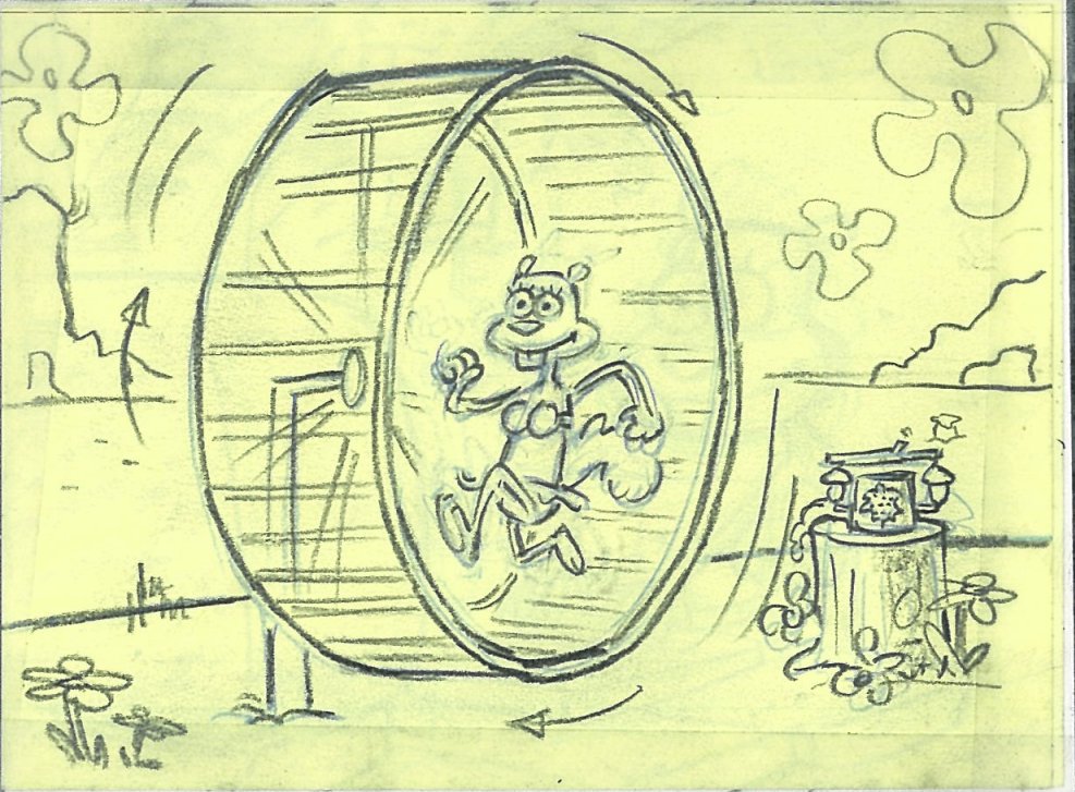 ArtofSpongebob's tweet photo. A drawing by Stephen Hillenburg from "Suds." https://t.co/vluWnJiggj