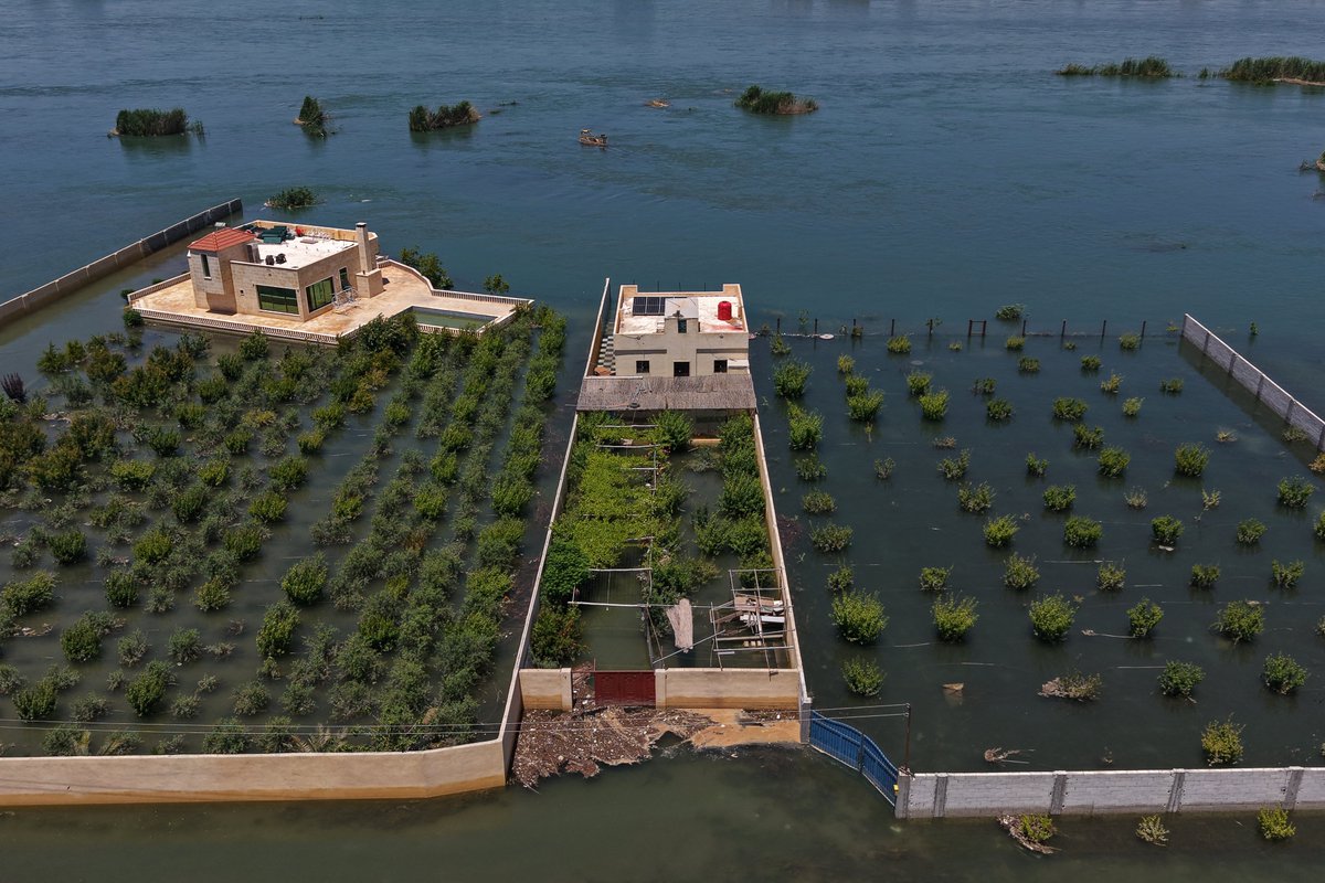 K24English's tweet photo. Euphrates Floods Devastate Farmland in Eastern Syria, Submerging Thousands of Dunams

Authorities blame unprecedented water releases and heavy rainfall as farmers report total crop losses and demand urgent compensation

🔗: https://t.co/nyF4Xczc8y https://t.co/wmN8cnOd15