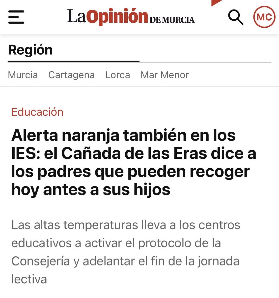 Lucassayala's tweet photo. Hoy muchas aulas volverán a ser auténticos hornos.

Es inadmisible que, año tras año, se sigan suspendiendo clases porque los centros educativos no están climatizados.

Seguiremos defendiendo una educación de calidad para todos y todas frente al abandono de López Miras. https://t.co/jGlUVkKLj5