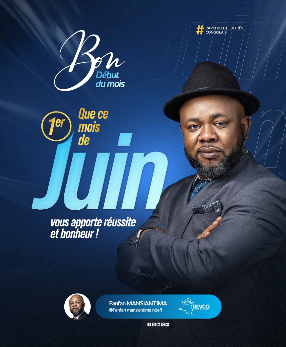 Revco_rdc's tweet photo. #Rdc Nous vous souhaitons un très bon mois de juin. https://t.co/PHHV9ETmos