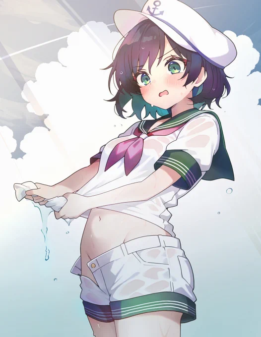 服を絞るのは布地が痛むのでやめましょう #東方Project #村紗水蜜