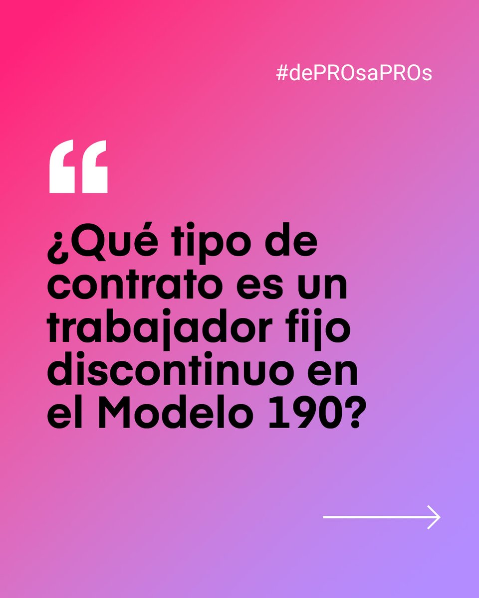 abaqpro's tweet photo. “Tengo contratados a trabajadores con contrato fijo discontinuo, ¿qué tipo de contrato tengo que indicar rellenando el #Modelo190 de Hacienda?”. ⁉️

👉 https://t.co/qOhdUHlJ3i 

#Abaq #lagestoríadigitalPRO #gestoría #dePROSaPROS #blogautónomos #autónomos #emprendedores https://t.co/xPpYVu4jEI