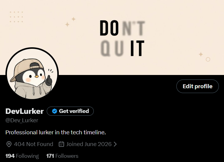 DevLurker tweet media