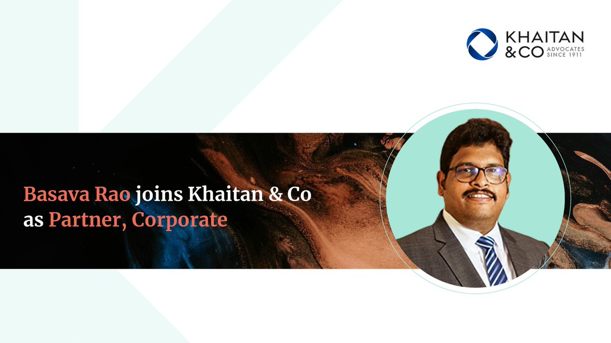 Basava Rao We welcome Basava Rao who joins us as a Partner in the Corporate ...