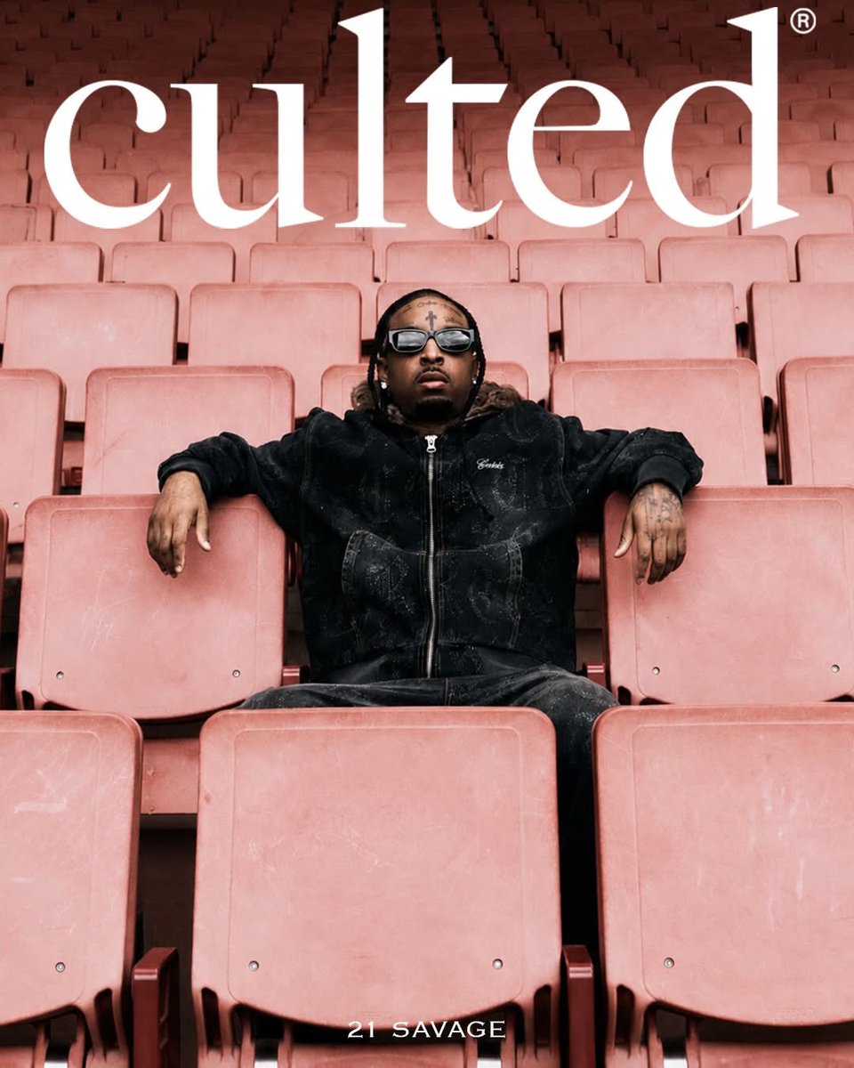 23ENT_'s tweet photo. 21 SAVAGE PHOTOGRAPHED BY KELVIN JONES AT EMIRATES STADIUM FOR CULTED. 2026. https://t.co/wrtJnUPXoc