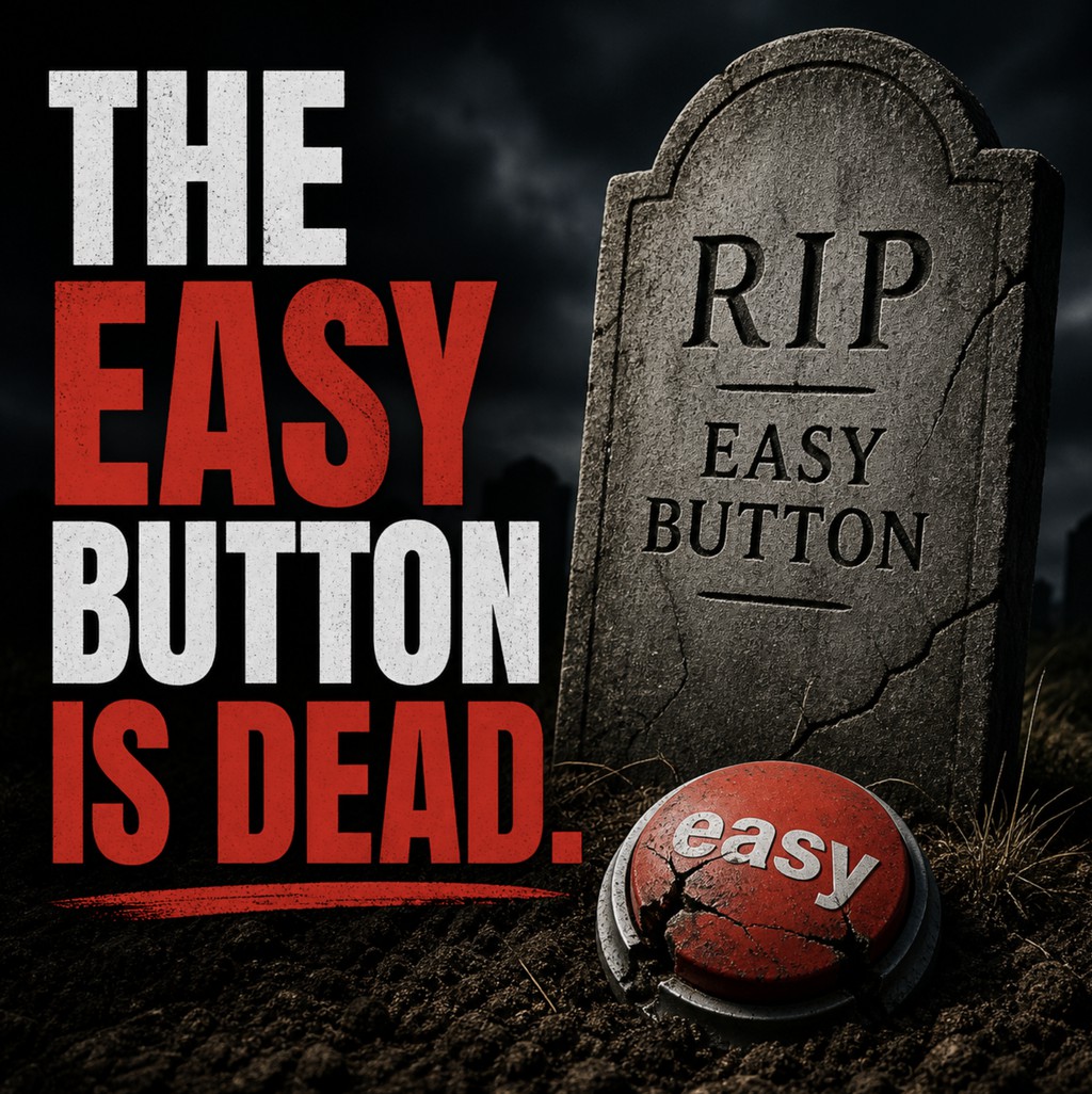 2LinkedInGuys's tweet photo. Remember the Staples Easy Button??? 🔴

Well, it's DEAD. 🪦

Specifically: The idea that you can press a button, spray out 500 AI-generated applications, and land a great job is now officially OVER (if it ever worked in the first place!).

👉 https://t.co/eX4TQpzNYs https://t.co/dlTSOWX5AZ