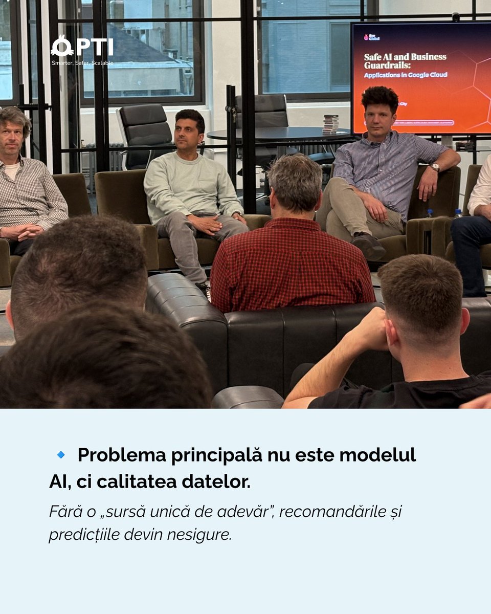 optisoftware's tweet photo. Platformele mari ca Google Cloud accentuează acum controlul AI.

La „Safe AI &amp; Business Guardrails” organizat de BeeGlobal în New York, una dintre cele mai interesante direcții de discuție a fost exact aceasta: cum scalezi AI fără să pierzi controlul asupra proceselor și datelor. https://t.co/FymcUb2OX8