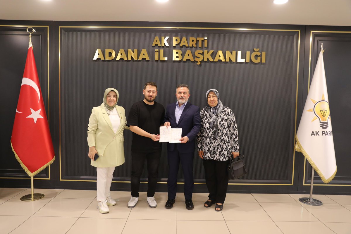 akpartiadanail's tweet photo. AK Parti ailemize katılarak üyelik kaydını gerçekleştiren kıymetli hemşehrilerimize teşekkür ediyoruz.

Türkiye Yüzyılı hedeflerine birlikte yürümek, güçlü Türkiye idealine katkı sunmak isteyen tüm hemşerilerimizi AK Parti çatısı altında buluşmaya davet ediyoruz. 🇹🇷 https://t.co/BF6rFATavb