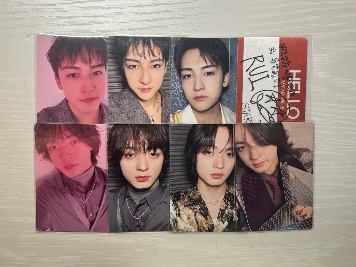 st_5ic's tweet photo. 【交換／譲渡】 STARGLOW トレカ 

譲￤RUI ルイ KANON カノンTAIKI タイキ ADAM アダム 

求￤GOICHI ゴイチ 
（買取〇値段提示お願いします���

郵送希望📮
お気軽にお声掛けください😻🆗

#BMSG交換 #STARGLOW譲 #STARGLOW交換  #SG_USOTSUKI   #SG_GreenLight #トレカ交換 https://t.co/8o3tVuXvXh