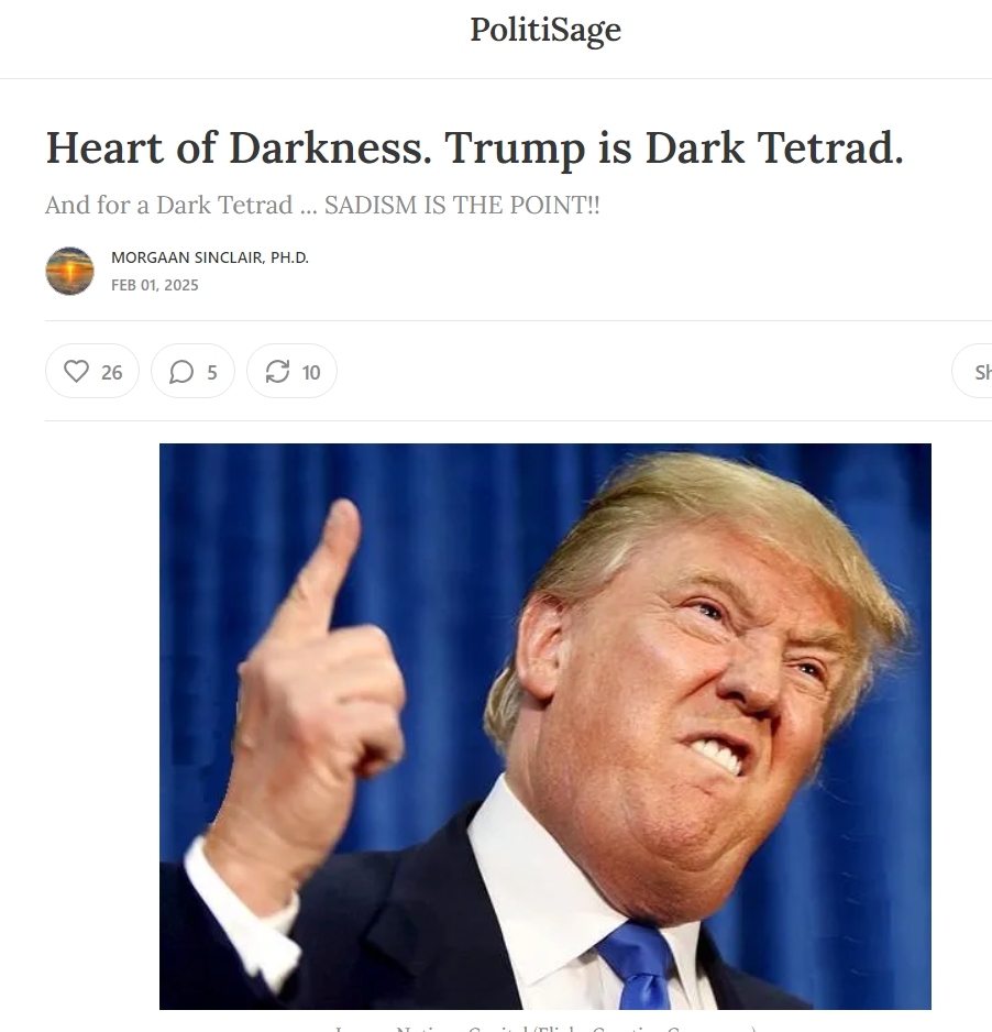 MerriweatherSun's tweet photo. @Aquaannaleo @DavidUllrich202 @MarcACaputo @BarakRavid No, *Sadism is enjoying cruelty: the 4th + most evil trait of a Dark Tetrad Personality. Only 1% of all humans; they're the worst humans because they do the greatest harm to humanity. Ex: Mao Zedong, Hitler, Stalin, Genghis Khan, Pol Pot, Idi Amin, Mussolini, https://t.co/c5OEeCKDon