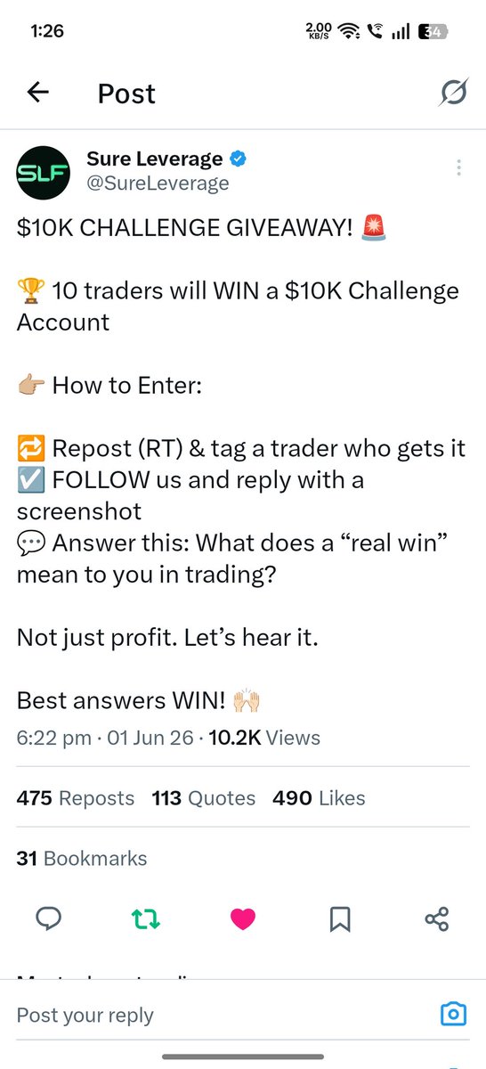 komal0196's tweet photo. @SureLeverage For me a real win is when I follow my setup and market give clean displacement candle and easy target https://t.co/zXpzTdNjhe