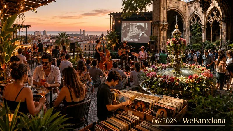 WeBarcelonaNet's tweet photo. Junio en Barcelona: terrazas, cine, música, tradiciones, festivales gratuitos, vinilos, exposiciones y planes de verano para reservar ya.

Consulta nuestra selección de eventos destacados 👇

https://t.co/QYYeso3tDJ https://t.co/jqaZ7JoaNc