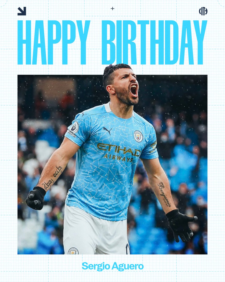 ManCity's tweet photo. Happy Birthday, @aguerosergiokun 🎉🩵 https://t.co/UU75D3cTbm
