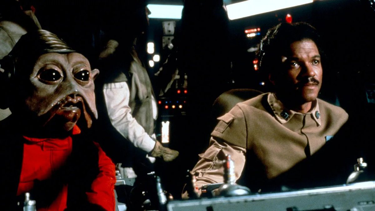 OliverJia1014's tweet photo. Even if Luke succumbed to the Dark Side, wouldn't Nien Nunb and Lando have succeeded in blowing up the Death Star II, killing the Emperor, Vader, and everyone else on board anyway?

Wouldn't that technically make them the Chosen Ones? https://t.co/EScVILBq9q