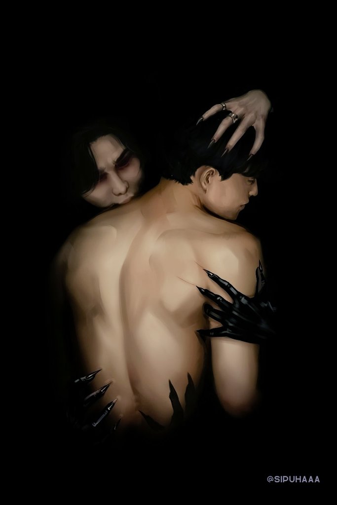 Sipuhaaa's tweet photo. Crimson Veil’s new album is topping the charts. Chay, pulls out a ticket but accidentally ends up backstage — right next to the band’s frontman, Kim, a vampire who loves mortals.💋
⸻
@_Sitoka_ 's fanfic really moved me.
Story link —➤ https://t.co/LL5TQX5vh9
#JeffBarcode https://t.co/q0VJzrwfCp