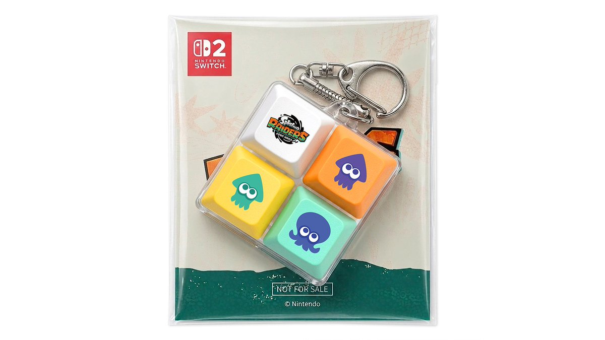 SplaLog's tweet photo. 『スプラトゥーン レイダース』の韓国での早期購入特典が発表！キーリングやマグカップ、長パッド(デスクパッド)、キーキャップキーホルダーといった特典が用意されています。
© Nintendo https://t.co/EUXLeLGYbg