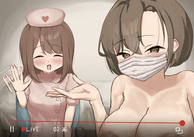 [Request]ふたなり配信者と看護師ちゃん (1/2)