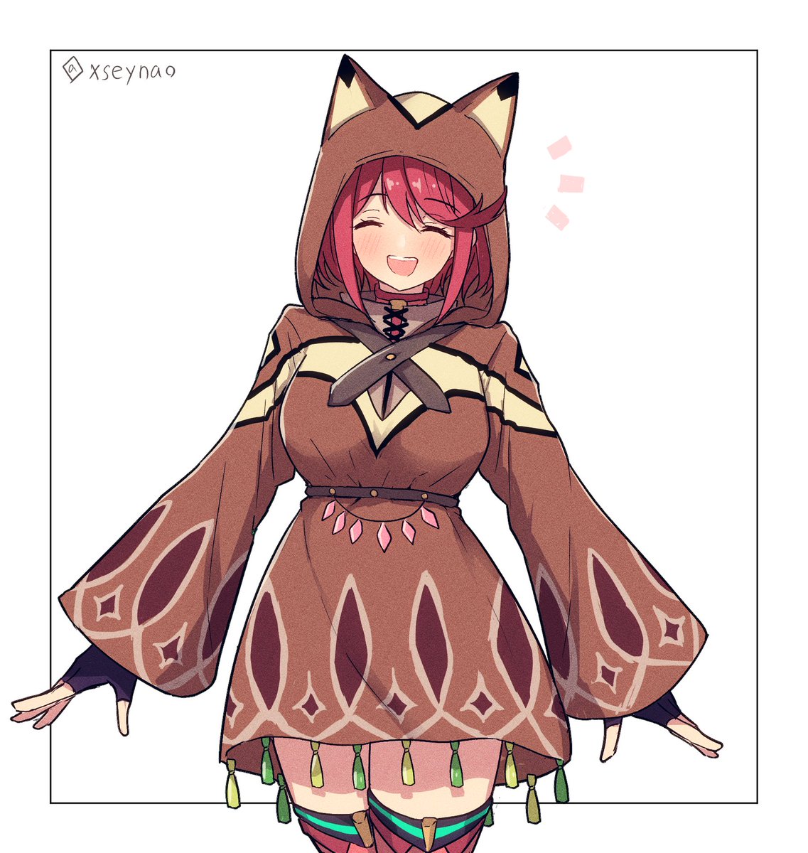 xseynao's tweet photo. ポンチョ ホムラ https://t.co/hVTOK0ETzI