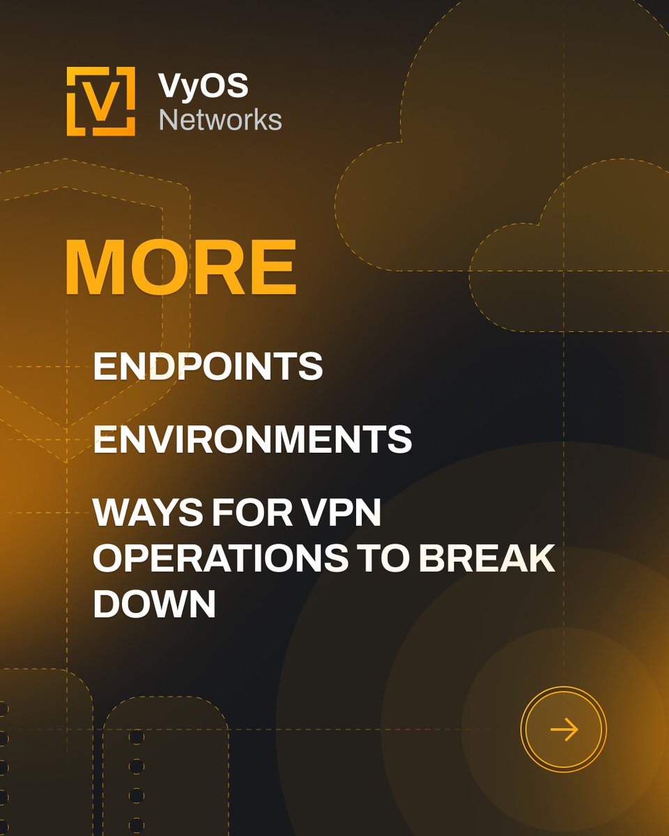 vyos_dev's tweet photo. Still managing VPN connectivity as a separate problem? 🔐

VyOS VPN Gateway gives teams a more unified way to deliver remote access, site-to-site, and cloud connectivity.

🚀 See VyOS VPN Gateway in action: https://t.co/OdkUniO1P2

#VyOS #VPN #NetOps #Routing #CloudNetworking https://t.co/eQqK8NvFbp