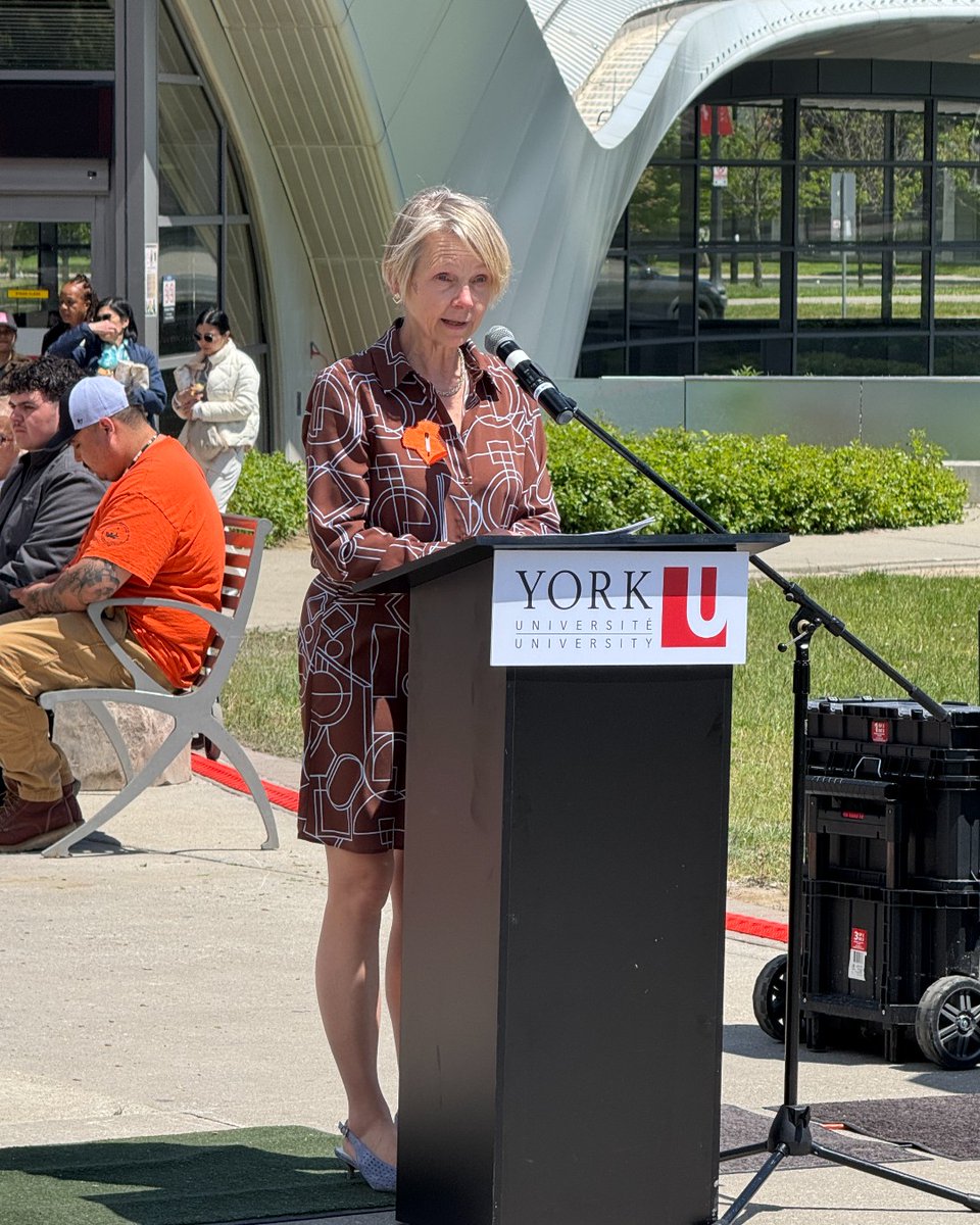 YorkULAPS's tweet photo. To kick-off National Indigenous History Month, we gathered to unveil the Moccasin Identifier Project installation outside the York University subway station 🧡

Explore Indigenous History Month at York U: 
🔗 https://t.co/teT8Rz1SqG

#IHMatYU https://t.co/UAjd6trfn7