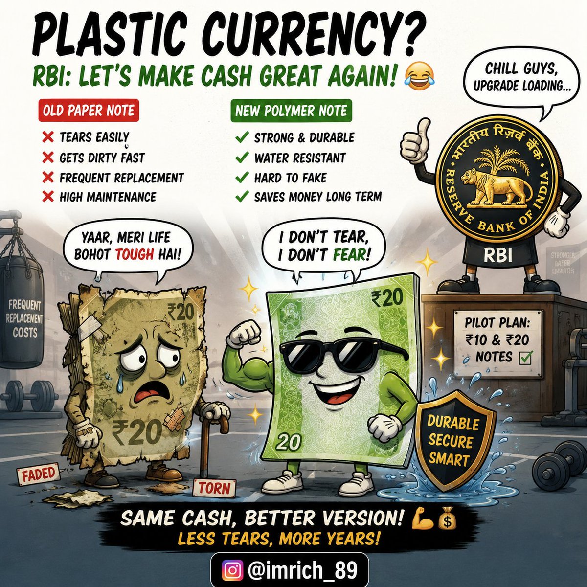 Ajitsin92637687's tweet photo. #PlasticCurrency #PolymerNotes #RBI #IndianEconomy #CurrencyUpdate #FinancialLiteracy #MoneyMatters #IndiaFinance #CashEconomy #Banknotes #EconomicNews #InvestingIndia #FinanceTips #PersonalFinance #EconomicReforms  #CurrencyManagement #StockMarketIndia #InvestorEducation #FinX https://t.co/r6CwGi9gOc