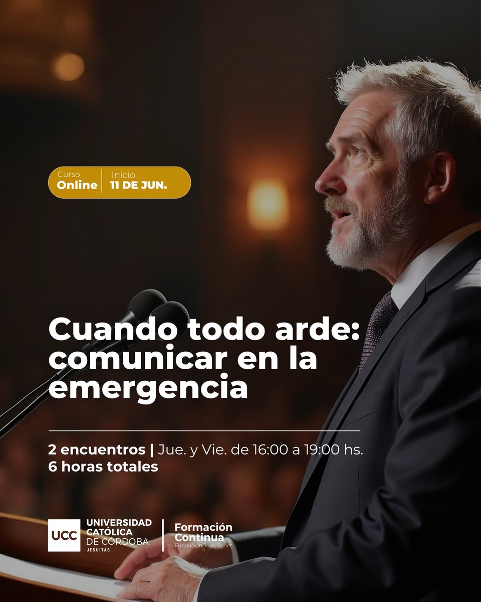 IFGUCC's tweet photo. 📣El próximo 11/6 comienza "𝗖𝘂𝗮𝗻𝗱𝗼 𝘁𝗼𝗱𝗼 𝗮𝗿𝗱𝗲: 𝗰𝗼𝗺𝘂𝗻𝗶𝗰𝗮𝗿 𝗲𝗻 𝗹𝗮 𝗲𝗺𝗲𝗿𝗴𝗲𝗻𝗰𝗶𝗮", un curso práctico para equipos de gobiernos locales que deben comunicar bajo presión.
📝 𝙏𝙤𝙙𝙖 𝙡𝙖 𝙞𝙣𝙛𝙤́: https://t.co/z8qeVBTpGV https://t.co/ANsZigFd45