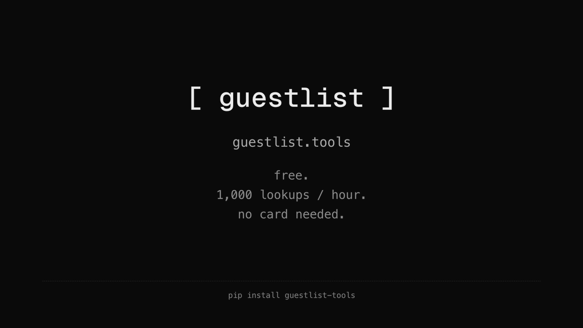 felix_myu's tweet photo. Computer-use agents fail silently on most of the web.

The page never loads — Cloudflare, Akamai, captcha — but the agent keeps clicking like it did.

I built guestlist to know upfront. ~100k sites probed with a real Chrome fingerprint. green = your CUA gets in. red = it doesn't. https://t.co/H97ueMLJYB