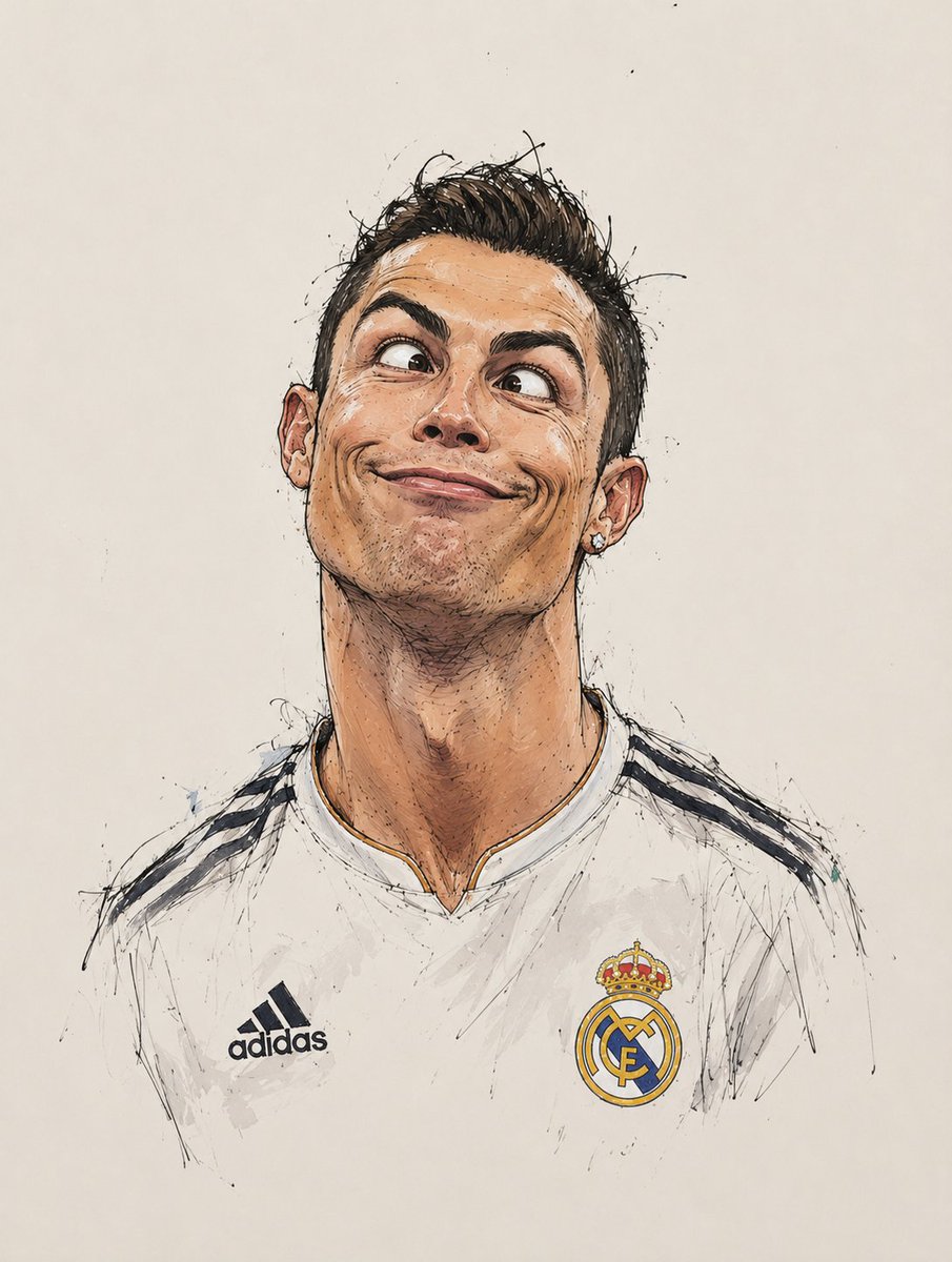 Noor_ul_ain43's tweet photo. Turned some of the world's biggest icons into hilarious sketchbook caricatures. All created using GPT Images 2

Prompt ⤵️ 
A funny celebrity caricature portrait series in a minimalist ink-and-watercolor sketch style on a clean off-white paper background. Four separate portraits of Elon Musk, Donald Trump, Cristiano Ronaldo, and Virat Kohli. Each character has exaggerated facial features, oversized ears, playful crossed eyes, goofy smirks, exaggerated expressions, messy sketch lines, loose ink strokes, watercolor splashes, imperfect hand-drawn details, expressive brushwork, humorous personality, cream paper texture, black clothing or iconic outfit elements, high-detail caricature art, whimsical editorial illustration, modern sketchbook aesthetic, white negative space, quirky and charming, viral social media art, 4K ultra-detailed.